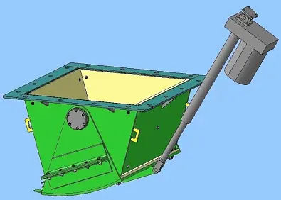 Затвор челюстной 3Ч-550х550-МЭП 